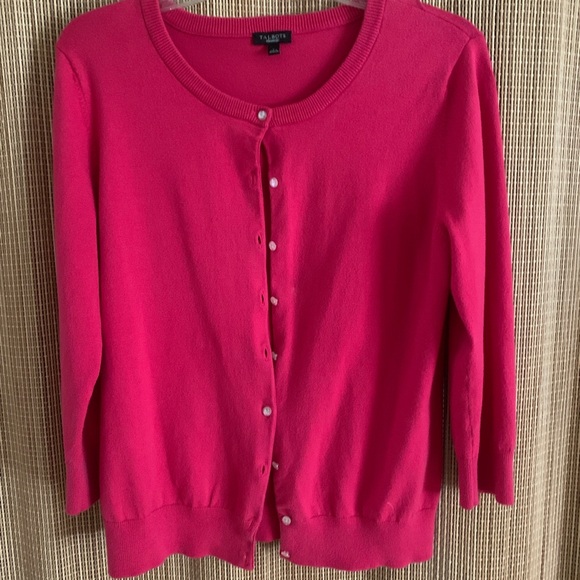 Talbots Sweaters - Talbots Pink Cardigan Soft Knit Sweater